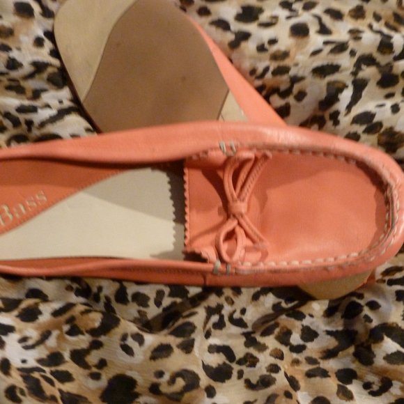 BASS Comfy Pink Leather Slide Slip -On Open Back Sandals 10M - Picture 4 of 9